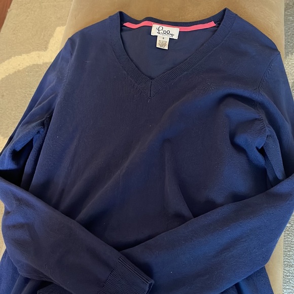 Navy Lilly Pulitzer sweater - Picture 3 of 3